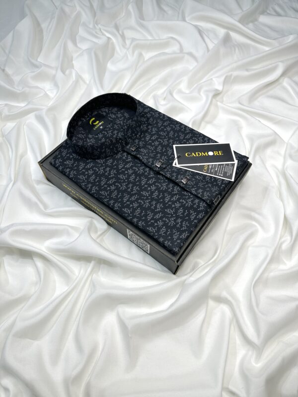 Leaf Print Black Panjabi