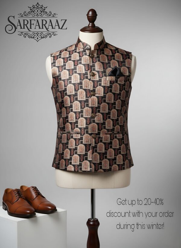 Mughal Print Waistcoat